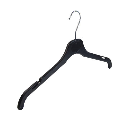 41cm Black Plastic Ladies' Coat Hanger (CH41) - 500