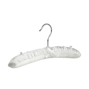 Child’s Satin Padded Hanger, 30cm, White/Ivory