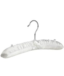 Child’s Satin Padded Hanger, 30cm, White/Ivory