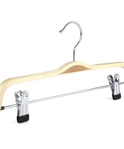 37cm scandi chic wooden trouser clip hanger 402 695