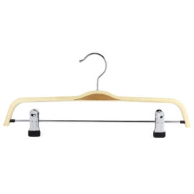 37cm scandi chic wooden trouser clip hanger 402 695 front view