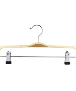 37cm scandi chic wooden trouser clip hanger 402 695 front view