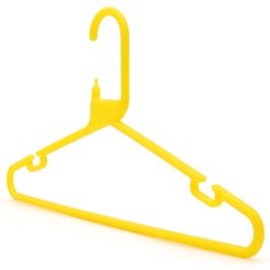 Alternative view of Strong Yellow Plastic Hanger, Heavy-Duty Multi-Purpose Coat Hanger, 41cm