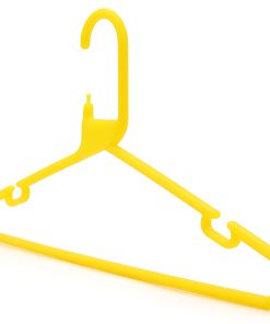 Alternative view of Strong Yellow Plastic Hanger, Heavy-Duty Multi-Purpose Coat Hanger, 41cm