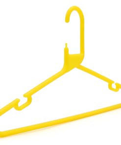 Strong Yellow Plastic Hanger, Heavy-Duty Multi-Purpose Coat Hanger, 41cm