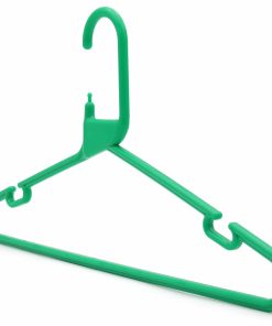 Alternative view of Strong Green Plastic Hanger, Heavy-Duty Multi-Purpose Coat Hanger, 41cm