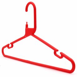 Alternative view of Strong Red Plastic Hanger, Heavy-Duty Multi-Purpose Coat Hanger, 41cm