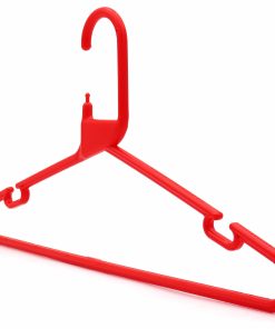 Alternative view of Strong Red Plastic Hanger, Heavy-Duty Multi-Purpose Coat Hanger, 41cm