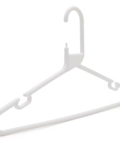 Strong White Plastic Hanger, Heavy-Duty Multi-Purpose Coat Hanger, 41cm