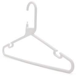 Alternative view of Strong White Plastic Hanger, Heavy-Duty Multi-Purpose Coat Hanger, 41cm