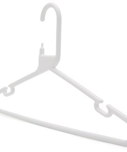 Alternative view of Strong White Plastic Hanger, Heavy-Duty Multi-Purpose Coat Hanger, 41cm