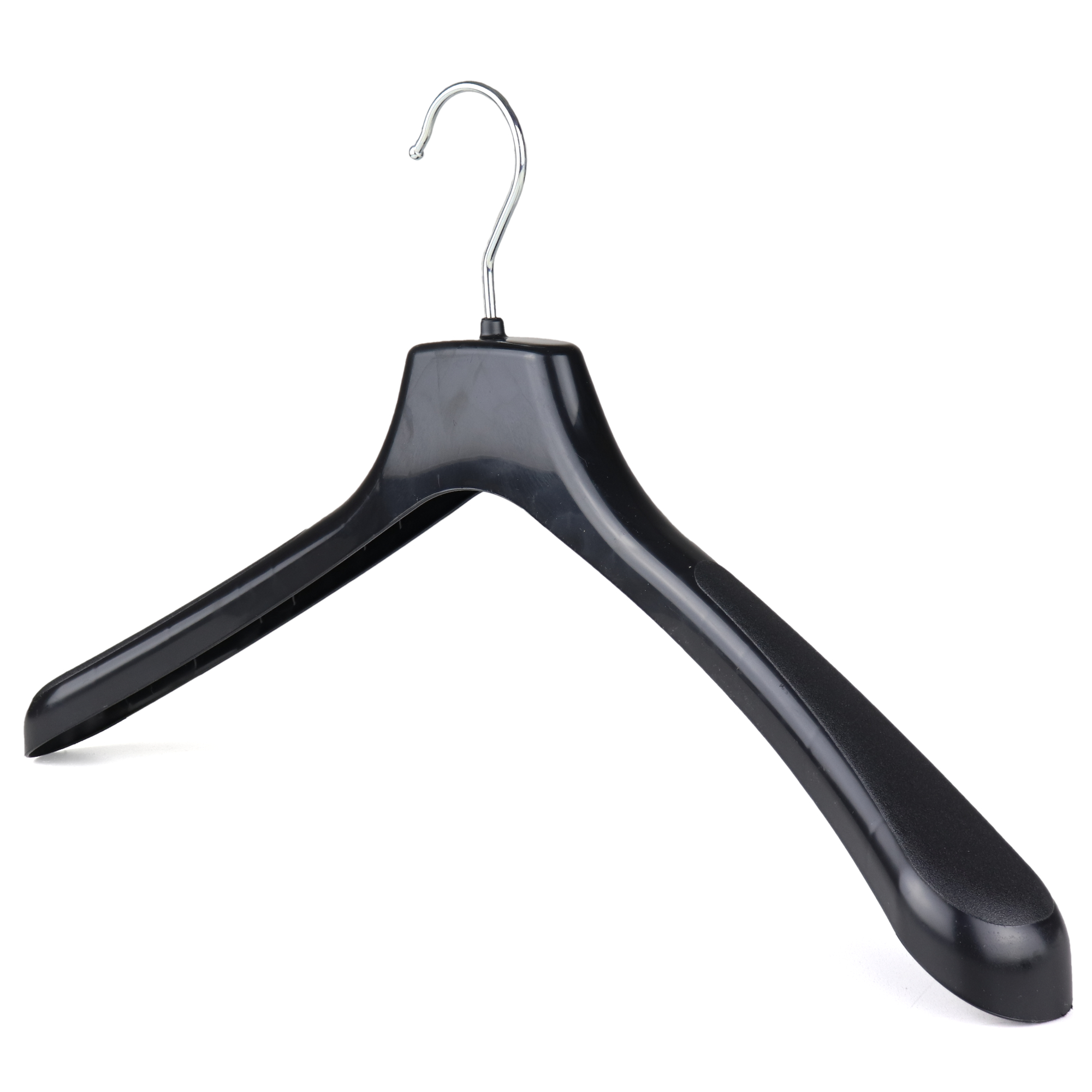20 Plastic Black Coated Clothes Hangers For T-Shirts Jackets Tops Garments UK 