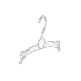 Transparent, clear plastic lingerie hanger 402-346