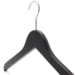 Black Wooden Coat Hanger