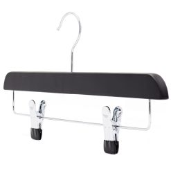 35cm Black Wooden Clip Hanger