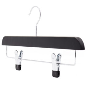 35cm Black Wooden Clip Hanger