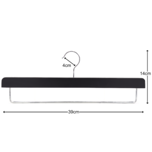 wooden hanger trouser with bar 39cm front 402-420