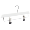 wooden hanger white trouser with clips 402-468