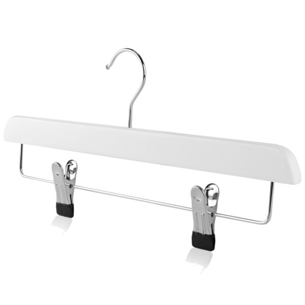 White Trouser Skirt Hanger Wooden Hangers The Hanger Store