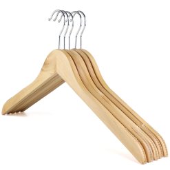 Alternative view of Wooden Coat Hanger, Non-Slip, 44cm, Natural