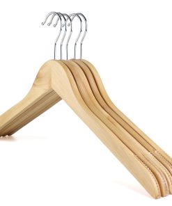 Alternative view of Wooden Coat Hanger, Non-Slip, 44cm, Natural
