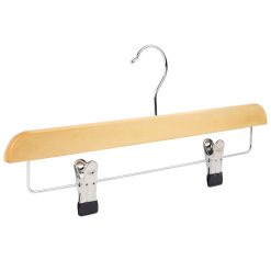 Trouser Skirt Hanger with Clips,