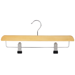 wooden hanger trouser with clips 35cm front 402-428