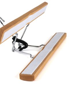 Wooden Trouser and Skirt Clamp Hanger open