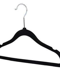 Children’s Black Velvet Hanger, 30cm, Slimline