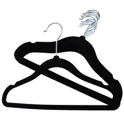 Children's Black Velvet Hanger, 30cm, Slimline & Space-Saving