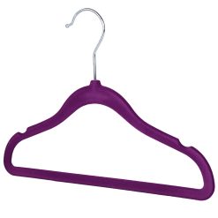 Children’s Purple Velvet Hanger, 30cm, Slimline