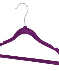 Children’s Purple Velvet Hanger, 30cm, Slimline