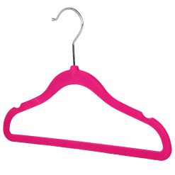 Children’s Pink Velvet Hanger, 30cm, Slimline