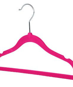 Children’s Pink Velvet Hanger, 30cm, Slimline