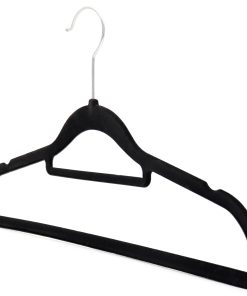 Alternative view of Black Velvet Coat Hanger, Slimline & Space-Saving, 42cm