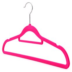 Alternative view of Pink Velvet Coat Hanger, Slimline & Space-Saving, 42cm