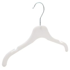 Children's White Plastic Hanger, 30cm
