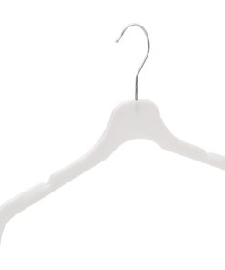 Large Kids' White Hanger, White/Natural, 36cm