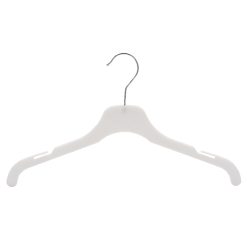 Alternative view of Large Kids' White Hanger, White/Natural, 36cm