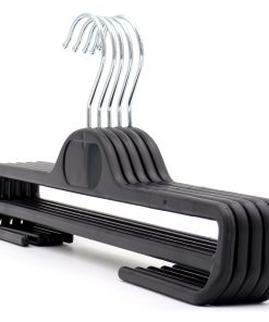 Alternative view of Black Plastic Trouser Hanger with 'Under Legs', 36cm