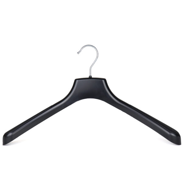 Black Plastic Jacket Hanger Plastic Coat Hangers The Hanger Store
