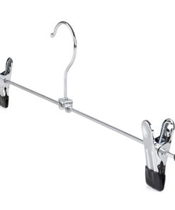 Alternative view of Large Metal Clip Hanger for Trousers and Skirts, 40cm, Chrome