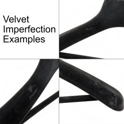 Alternative view of DISCOUNTED (Velvet Imperfections) - Black Velvet Dress/Suit Hanger, 42cm