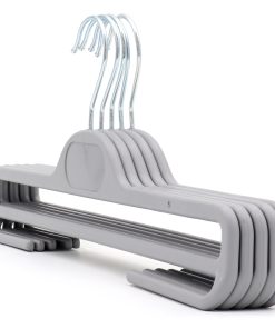Alternative view of Grey Plastic Trouser Hanger with 'Under Legs', 36cm