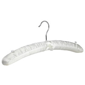 41cm ivory satin padded coat hanger