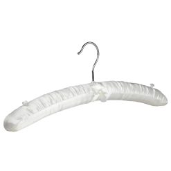 41cm ivory satin padded coat hanger