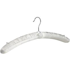 47cm ivory satin padded coat hanger 405 038