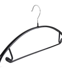 Jumper Hanger with Bar, Strong Metal Suit Hanger, Rubber Coating, 41cm