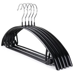 Alternative view of Jumper Hanger with Bar, Strong Metal Suit Hanger, Rubber Coating, 41cm