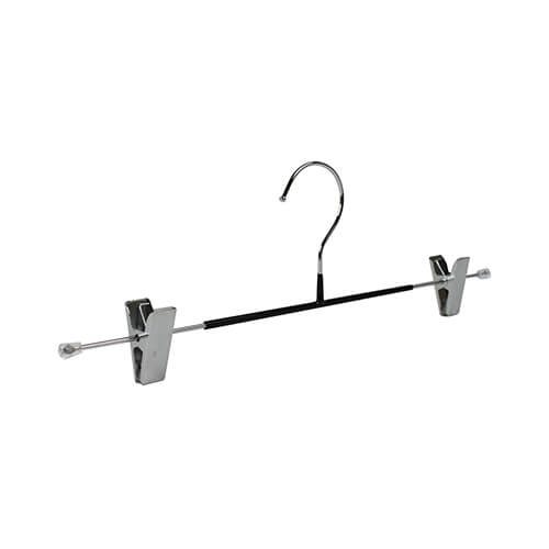OSTO Natural Wooden Skirt/Trouser Hanger with Metal Clips 10-Pack  OW-116-10-NAT-H - The Home Depot